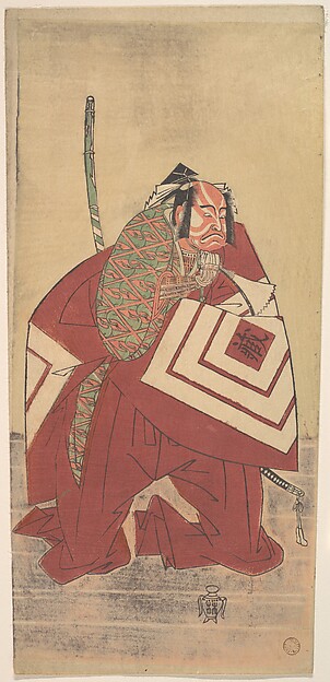 Katsukawa Shunshō　勝川春章, The Actor Ichikawa Danzō III as a Court Noble
