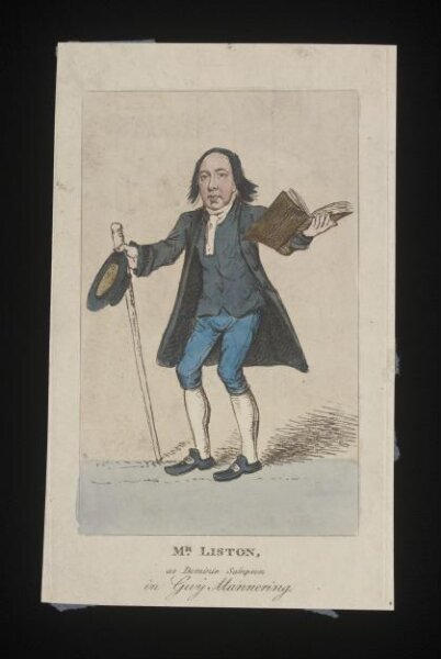 Unknown, Mr Liston as Dominie Sampson in Guy Mannering