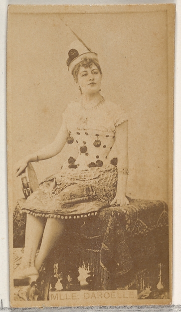 Allen & Ginter, Mlle. Daroelle, from the Actors and Actresses series (N45, Type 8) for Virginia Brights Cigarettes