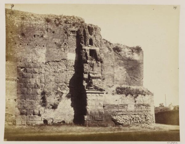 Parker, John Henry, Aqueducts - Pier of Arcade built into the wall, with the Specus of III. Aqua Marcia, B. C. 145. - IV. Tepula, B. C. 126. - V. Julia, B. C. 24, and half underground the Anio Vetus, (now concealed, A. D. 1869).