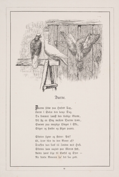 H.P. Hansen, Duerne. Illustration til H.V. Kaalund, "Fabler for Børn"