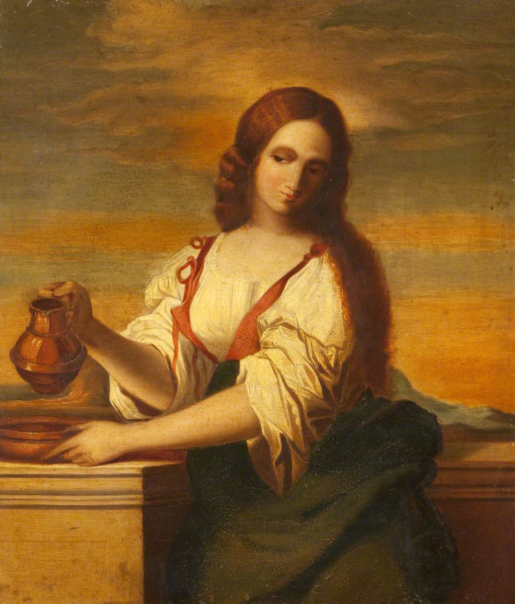 Georgiana Chatterton, The Woman of Samaria (after Guercino)