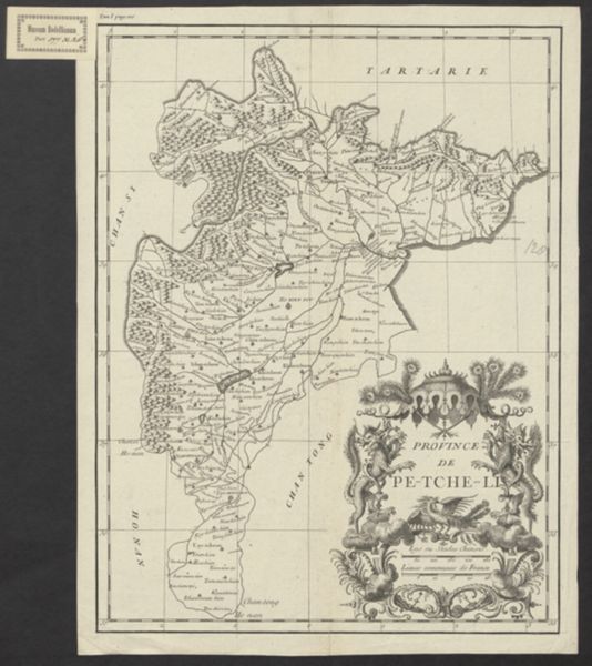 Anville, Jean Baptiste Bourguignon d', (1697-1782) (cartographer), Province de Pe-Tche-Li