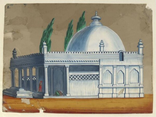 Unknown, One of seven paintings of unidentified Muslim buildings in South India.