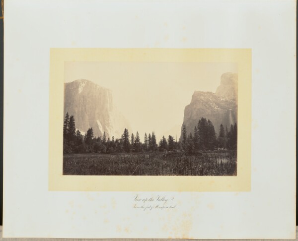 Carleton Watkins, View up the Valley From the foot of the Mariposa Trail.