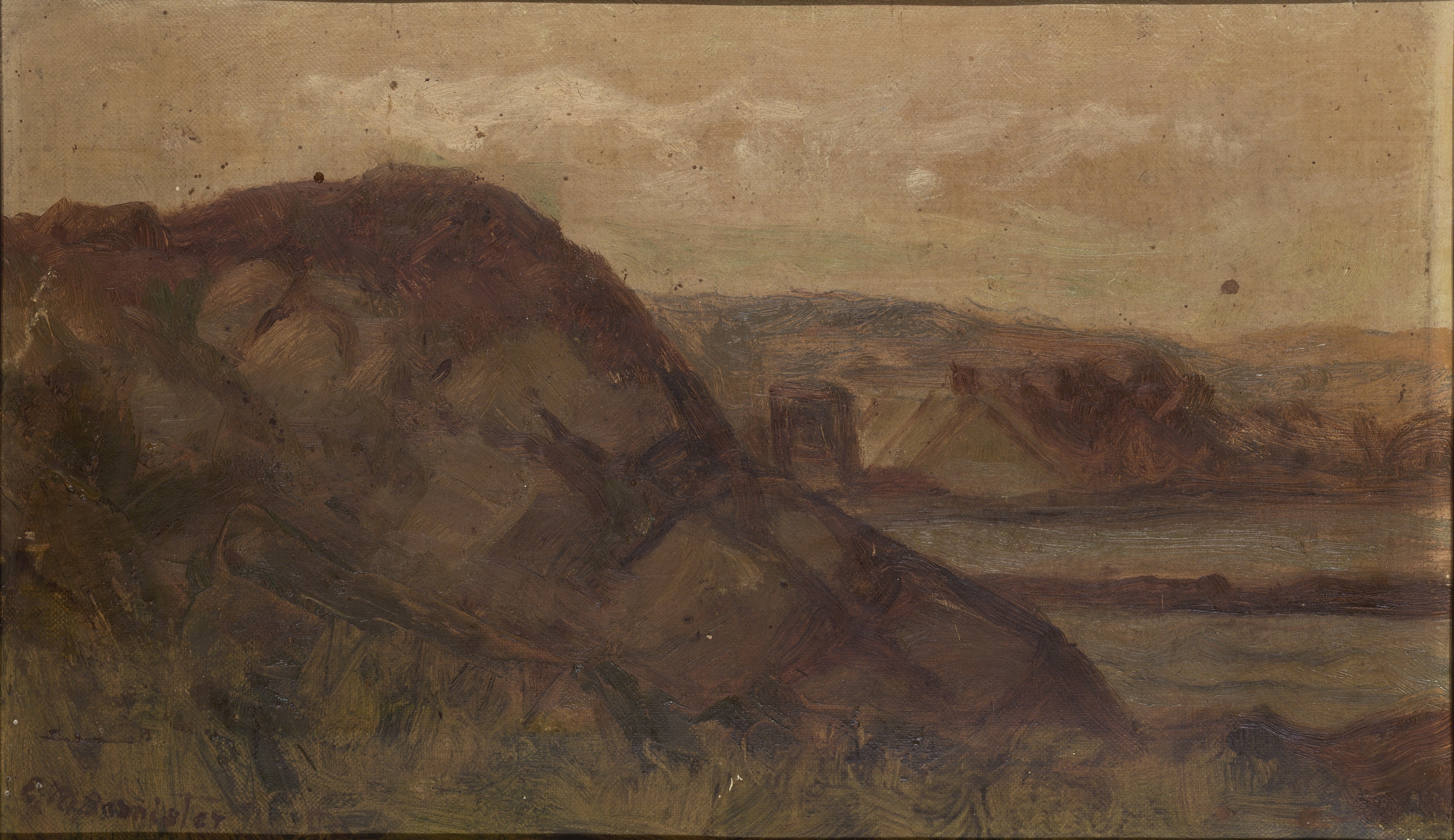 Edward Mitchell Bannister, Untitled (landscape with rocks)