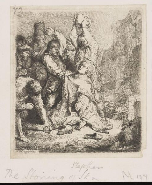 Rembrandt van Rijn, The Stoning of St. Stephen