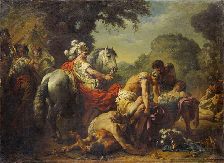 Louis-Jean-François Lagrenée, Hannibal ayant retrouvé le corps de Marcellus