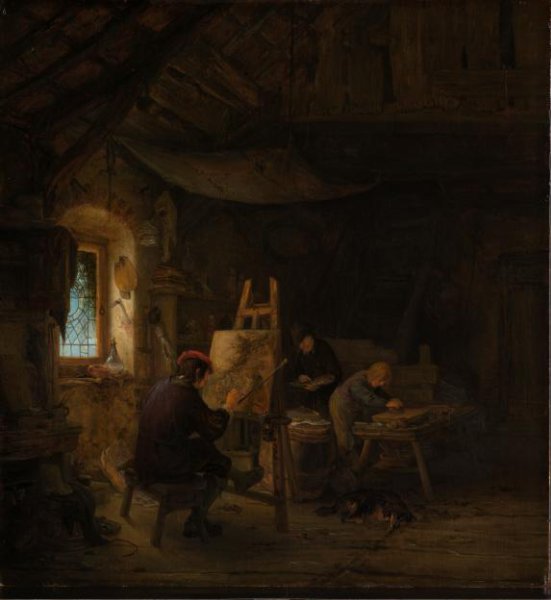 Adriaen van Ostade, Schildersatelier