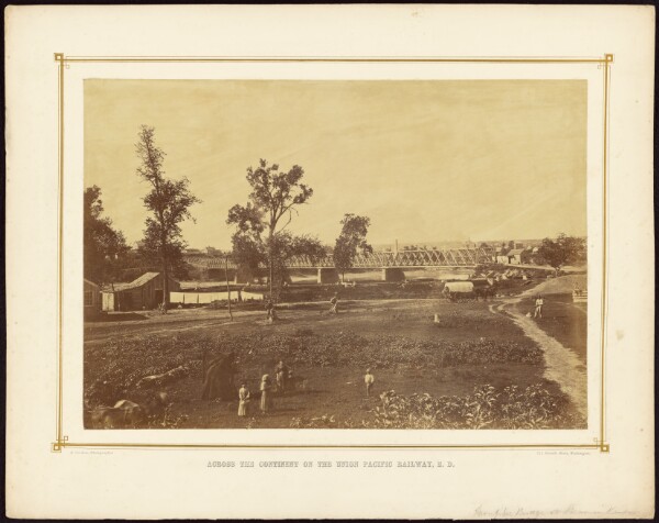 Alexander Gardner, [Turnpike Bridge at Lawrence, Kansas]