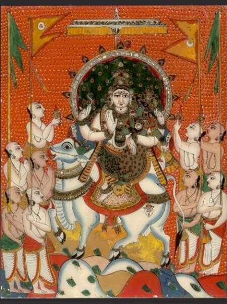 Unknown, One of four paintings of Hindu deities.