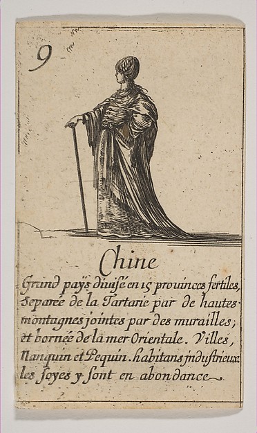 Stefano della Bella, Chine, from "Jeu de la Géographie"