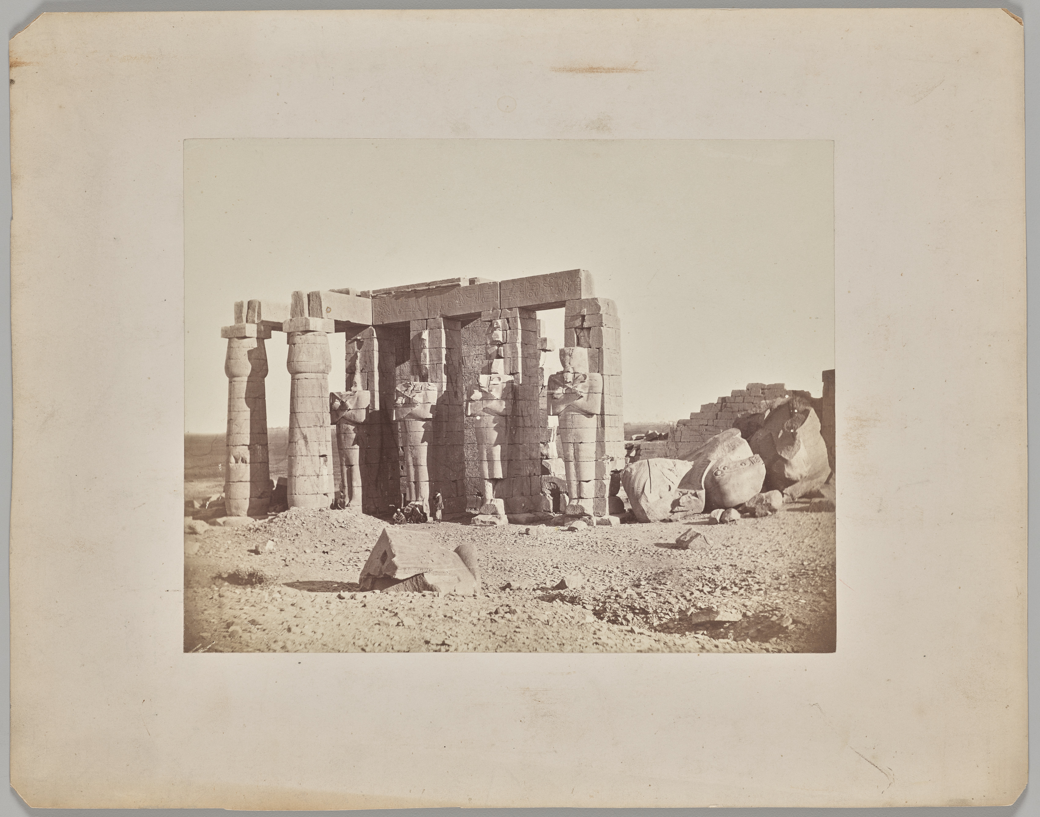 Francis Frith, Fallen Statue at the Ramasseum, Thebes