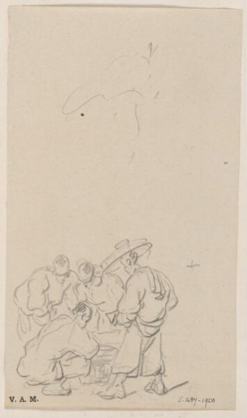 George Chinnery, A sketch of a group of four Chinese men