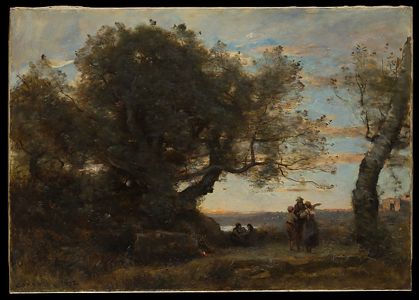 Camille Corot, Landscape with Figures (Les Bohémiens)