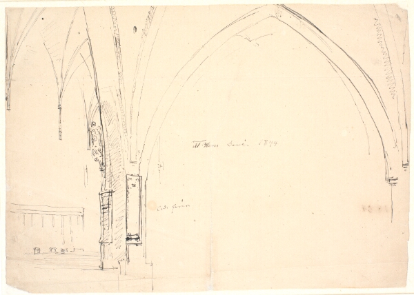 Dankvart Dreyer, Det indre af St. Hans' kirke i Odense