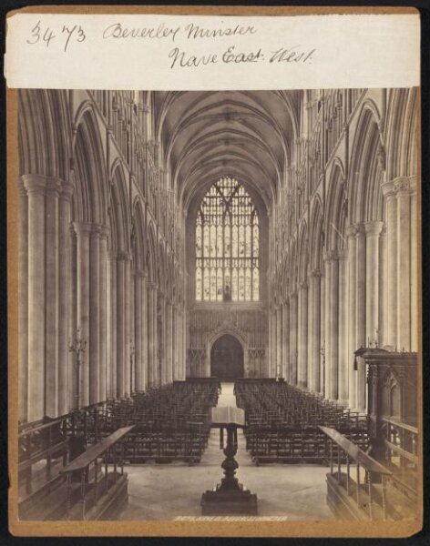 Francis Frith, Beverley Minster.  Nave West