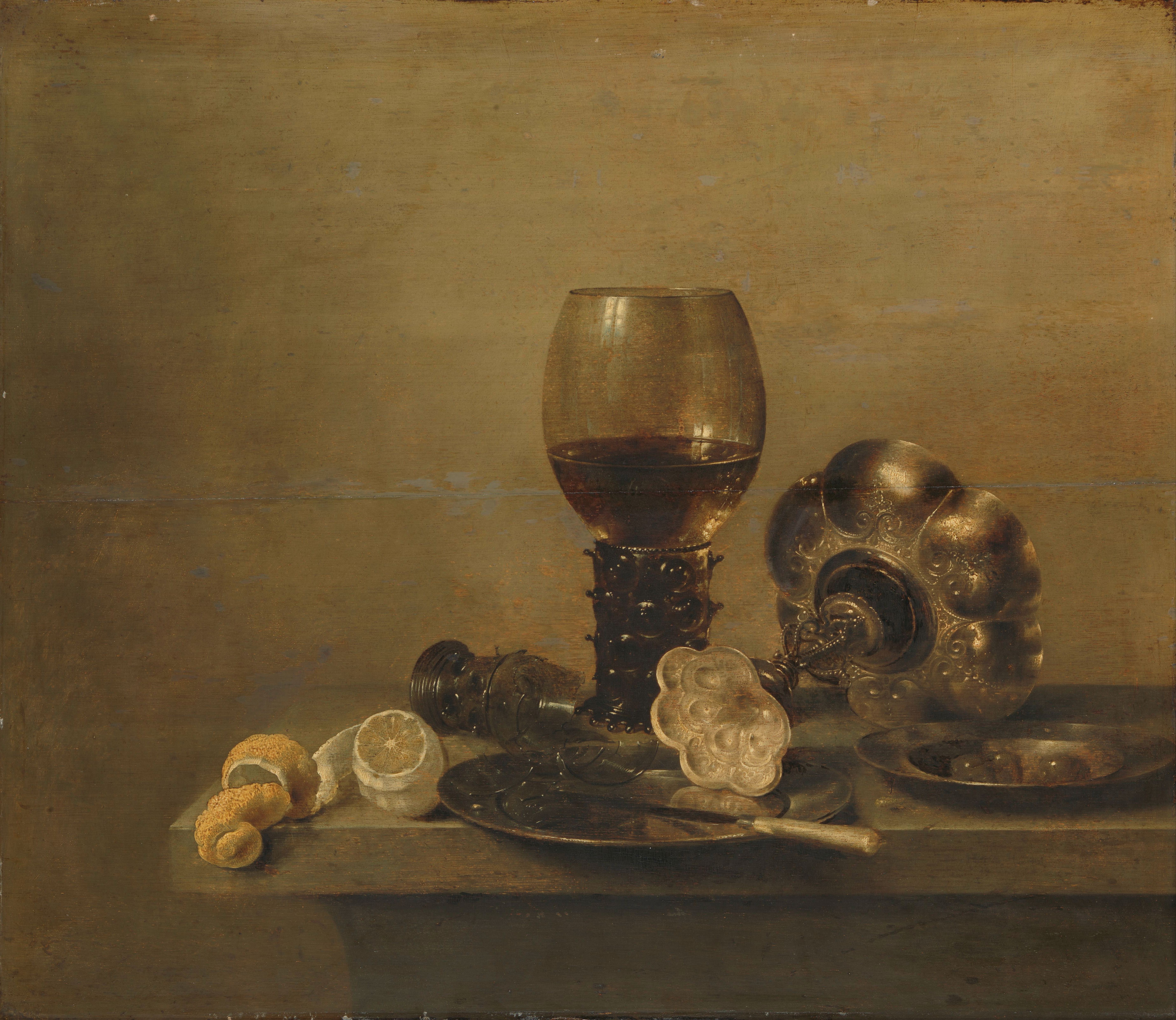 Willem Claesz. Heda, Still life with a broken glass