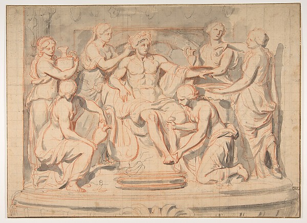 Charles Le Brun, Apollo Bathing, Attended by the Nymphs of Thetis