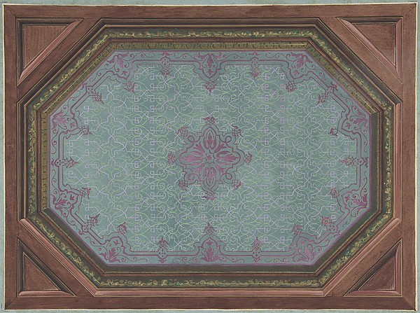 Jules-Edmond-Charles Lachaise, Design for Ceiling, Hôtel Hope