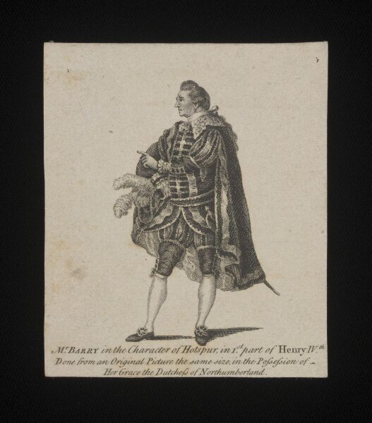 Unknown, Mr Barry in the character of Hotspur in 1st part of Henry IV