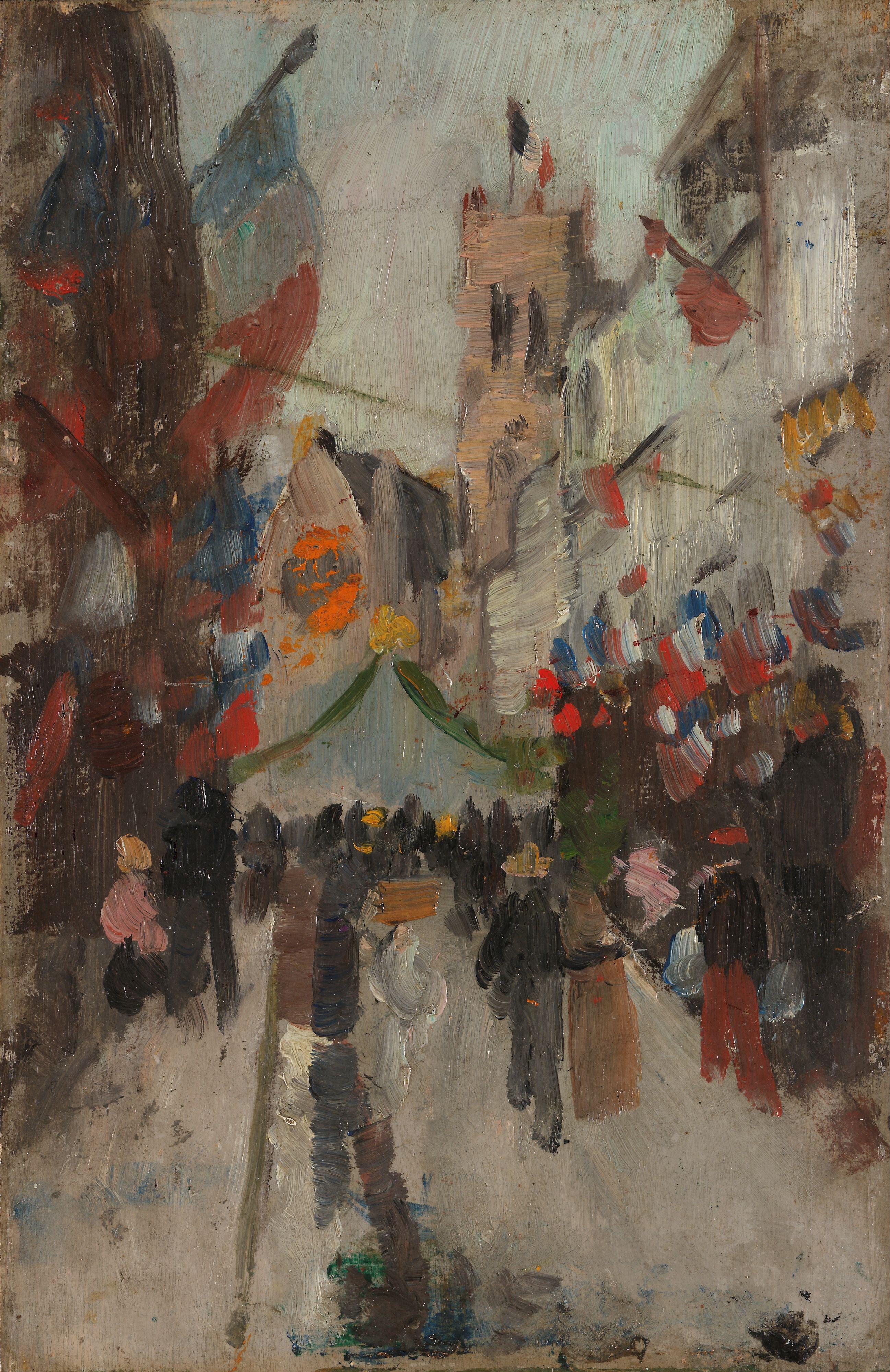 Frits Thaulow, July 14th in Dieppe