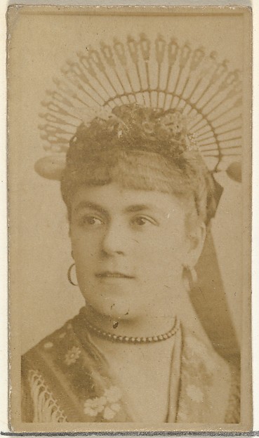 W. Duke, Sons & Co., [Actress wearing crown], from the Actors and Actresses series (N145-8) issued by Duke Sons & Co. to promote Duke Cigarettes