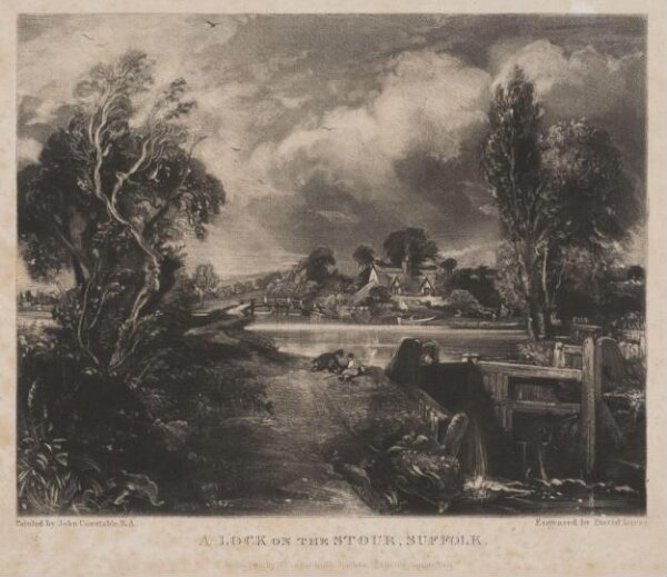 Constable, John RA, A LOCK ON THE STOUR, SUFFOLK