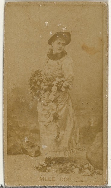 W. Duke, Sons & Co., Mlle. Goe, from the Actors and Actresses series (N145-8) issued by Duke Sons & Co. to promote Duke Cigarettes