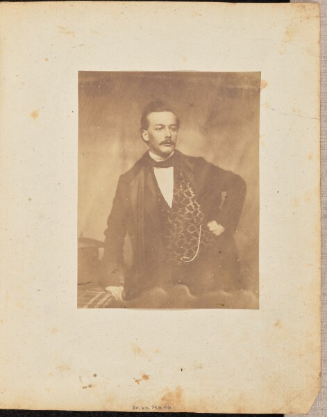 Jakob Höflinger, [Portrait of a man in a patterned vest]