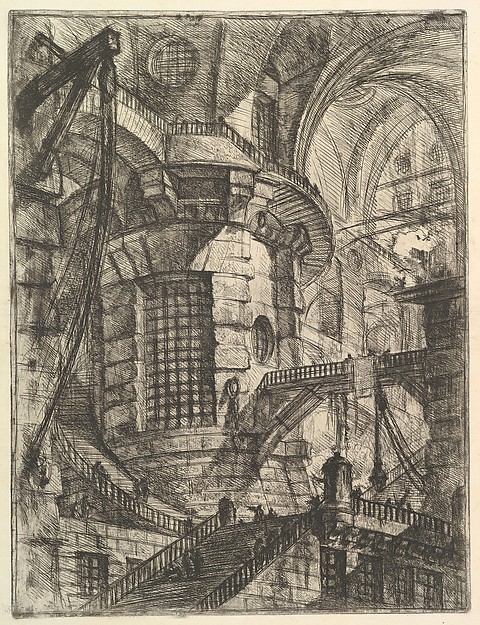 Giovanni Battista Piranesi, The Round Tower, from "Carceri d'invenzione" (Imaginary Prisons)