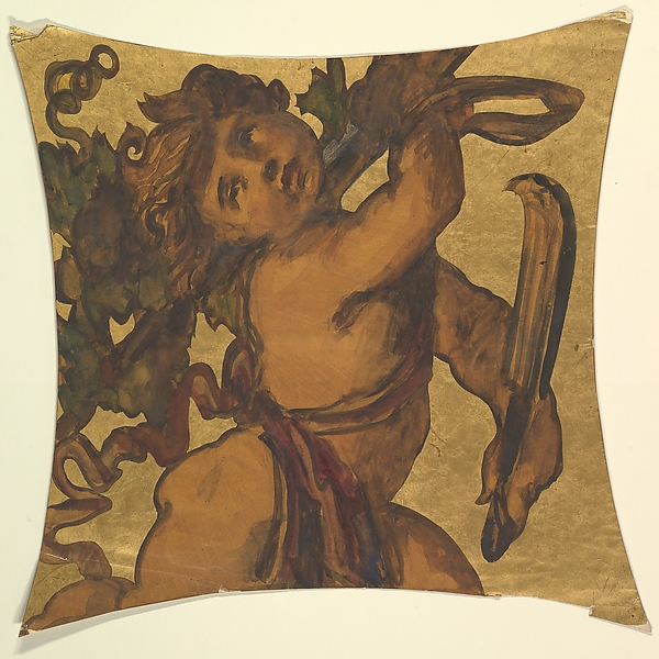 Anonymous, British, 19th century, Study for ceiling decoration