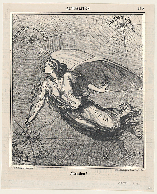 Honoré Daumier, Look out!, from 'News of the day,' published in "Le Charivari"