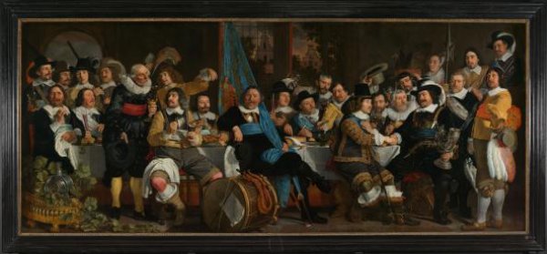 Bartholomeus van der Helst, Banquet at the Crossbowmen’s Guild in Celebration of the Treaty of Münster