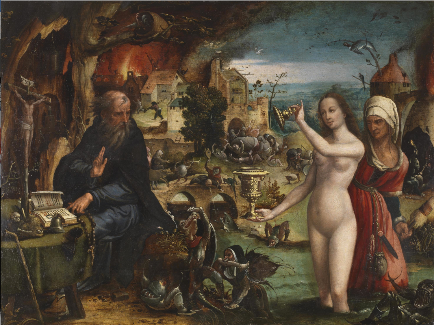 Pieter Coecke van Aelst, The Temptations of Saint Anthony Abbot