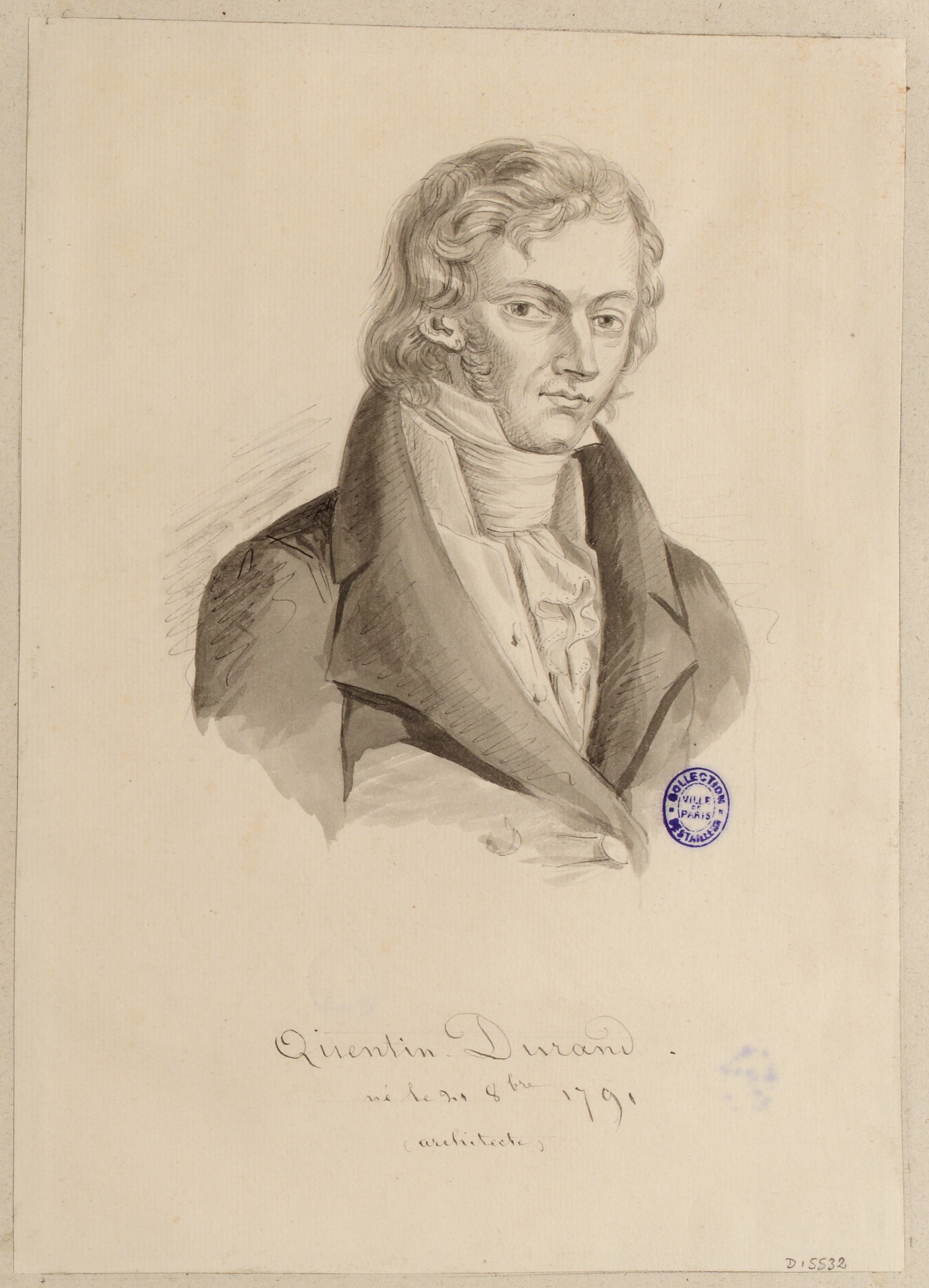 Anonyme, Portrait de l'architecte Quentin Durand