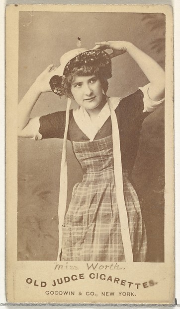 Goodwin & Company, Miss Worth, from the Actors and Actresses series (N171) for Old Judge Cigarettes