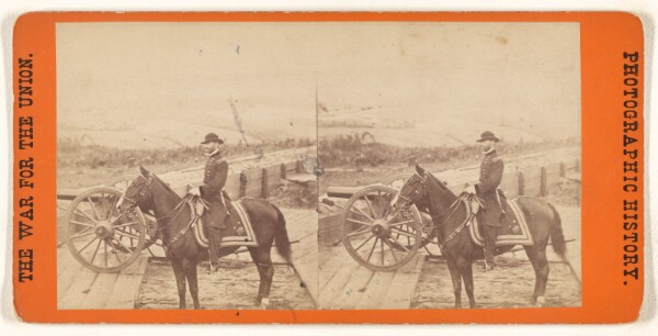 Edward and Henry T. Anthony & Co., Maj. Gen. W.T. Sherman and Horse. This View was taken in the Trenches before Atlanta, Ga.