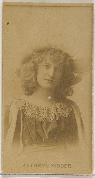 Allen & Ginter, Kathryn Kidder, from the Actors and Actresses series (N45, Type 8) for Virginia Brights Cigarettes