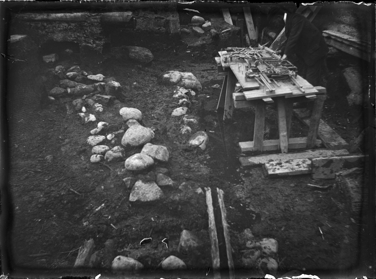 Okänd,, Archaeological excavation, Studentholmen, Uppsala 1907