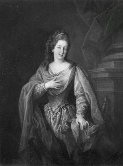 Angelica Kauffmann, Bildnis einer Dame mit Diadem und rotem Umhang