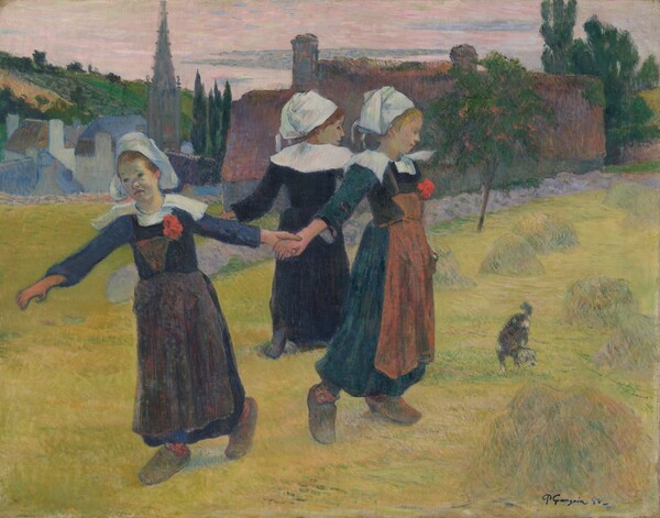 Paul Gauguin, Breton Girls Dancing, Pont-Aven