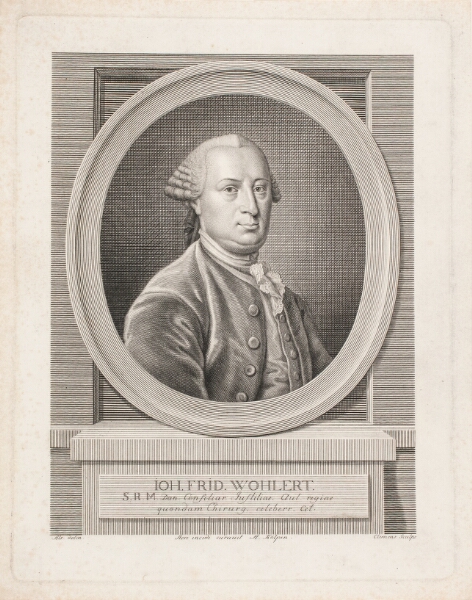 J.F. Clemens, Portræt af Hofkirurg Hans Friedrich Wohlert