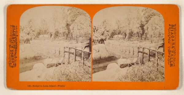 George E. Curtis, Bridge to Luna Island - Winter [Niagara Falls, New York]