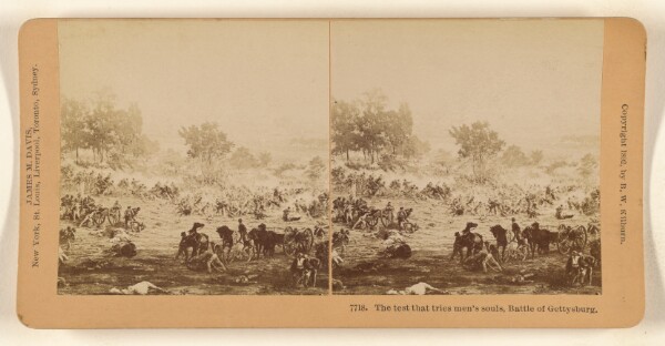 Benjamin West Kilburn, The test that tries men's souls, Battle of Gettysburg.