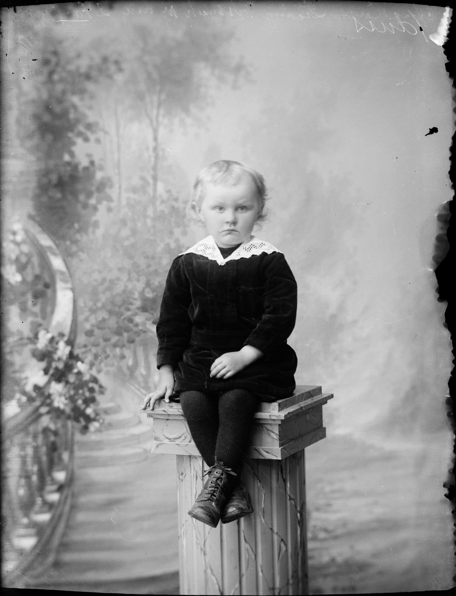 Skötsner-Edhlund, Ateljèporträtt - son till Anna Larsson från Forsmark socken, Uppland 1919