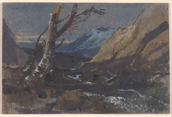 William James Müller, Study of trees by a mountain stream