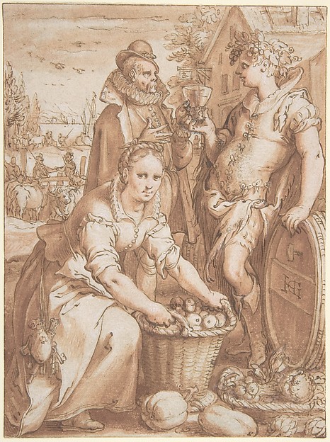 Hendrick Goltzius, Autumn; Study for an Engraving