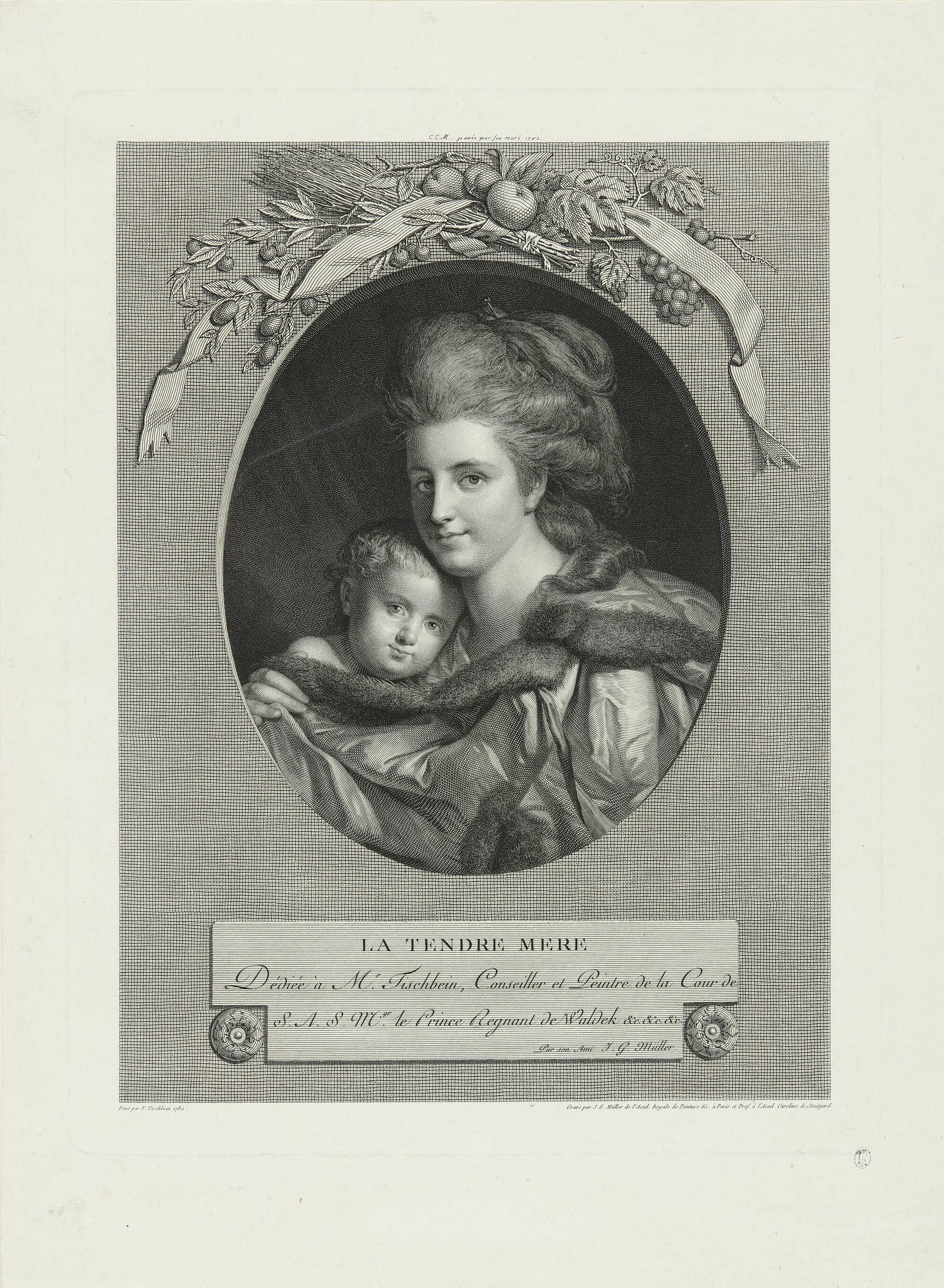 Johann Gotthard von Müller, "La tendre mère"