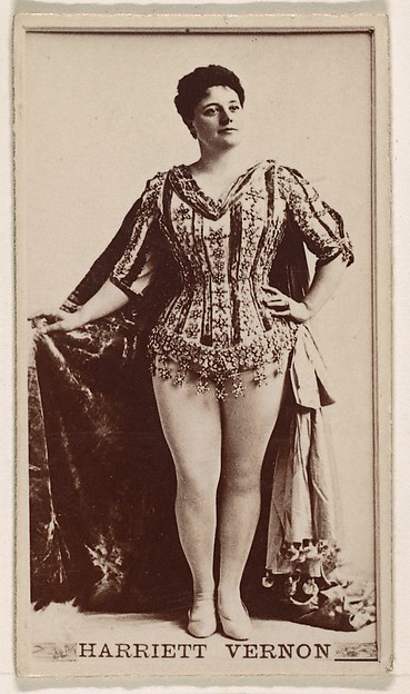 Kinney Brothers Tobacco Company, Harriett Vernon, from the Actresses series (N245) issued by Kinney Brothers to promote Sweet Caporal Cigarettes